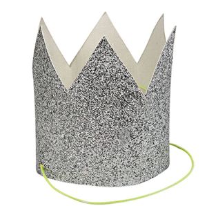 [Meri Meri] Mini Silver Glittered Crowns_ME5105