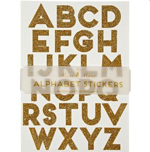 [MeriMeri] Gold Alphabet Stickers