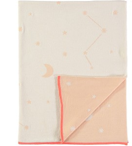 [MeriMeri]Pink Constella Organic Blanket/별자리 오가닉 담요(핑크)