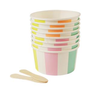 Stripe Ice Cream/Candy Cups