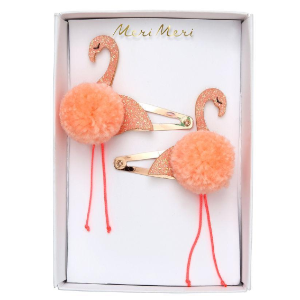 [MeriMeri] 메리메리 / 머리핀 /Flamingo Pompom Hair Slides