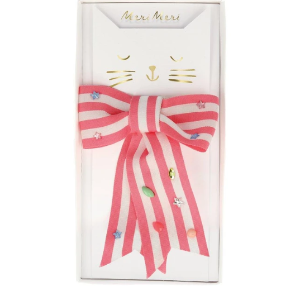 [Meri Meri] 메리메리 / Pink Stripe Bow Hair Clip