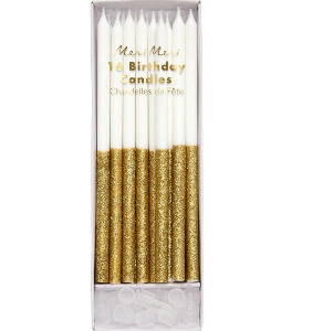 [MeriMeri] 메리메리 / Gold Glitter Dipped Candles