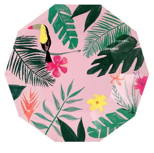 [MeriMeri]메리메리 / Pink Tropical Plates (large)