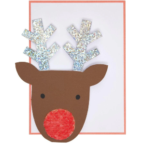 [MeriMeri] 메리메리 /Sequin Nose Reindeer Card
