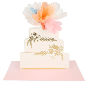 [MeriMeri] 메리메리 / 카드 / Floral Cake Stand-Up Card