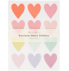 [MeriMeri] 메리메리 / Pastel Heart Glitter Stickers (set of 10 sheets)