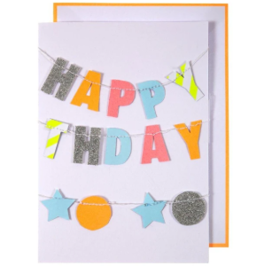 [MeriMeri] 메리메리 / 카드 / Neon Birthday Garland Card