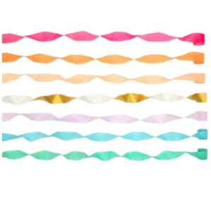 [MeriMeri] 메리메리/Bright Crepe Paper Streamers (set of 7)