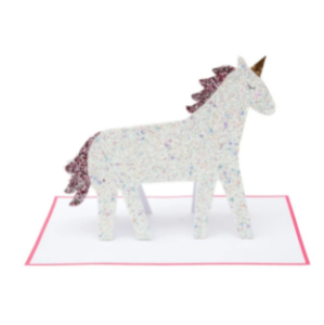 [MeriMeri] 메리메리 / 카드 / Unicorn Glitter Stand-Up Card