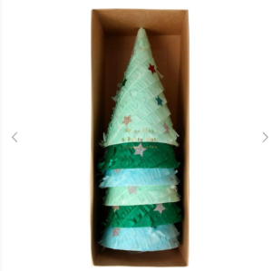 [MeriMeri] 메리메리 / Fringed Christmas Tree Party Hats (set of 6)-포장파손상품