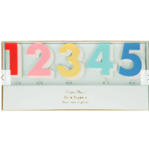 [MeriMeri] 메리메리-Rainbow Number Acrylic Toppers (set of 10)