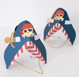 [MeriMeri] 생일파티/Blue Pirate Party Hats (x 8)
