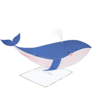 [MeriMeri] 메리메리 / 카드 / Whale Stand-Up Birthday Card