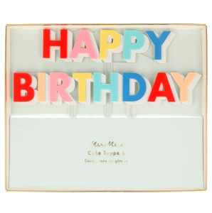 [MeriMeri] 메리메리-Happy Birthday Acrylic Cake Toppers (x 2)