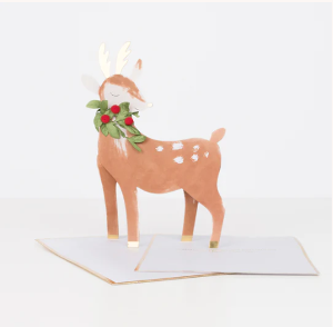 [MeriMeri] 메리메리 /Festive Reindeer Stand Up Christmas Card