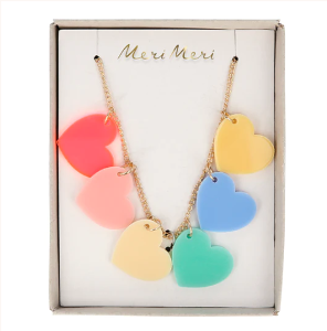 [MeriMeri] 메리메리 / Rainbow Hearts Necklace