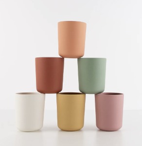 [MeriMeri] 메리메리 / Earthy Reusable Bamboo Cups (x 6)