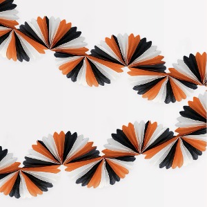 [MeriMeri] 메리메리 / Black &amp; Orange Stripe Honeycomb Garland