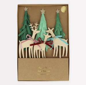 [MeriMeri] 메리메리 /Reindeer Family Cake Toppers (x 6)_ME270049