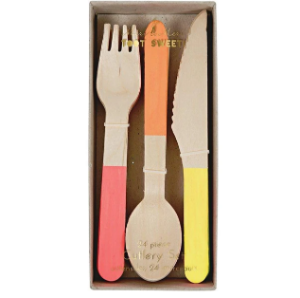[MeriMeri]메리메리 / Neon Wooden Cutlery Set_ME143461