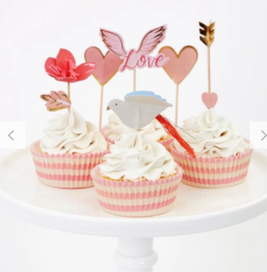 [MeriMeri] 메리메리 /Valentine Cupcake Kit (set of 24 toppers)_ME218053