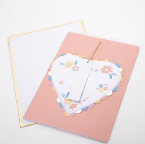 [MeriMeri] 메리메리 / 카드 / Honeycomb Heart Wedding Card_ME223821