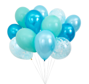 [MeriMeri] 메리메리 / Beautiful Balloons Blue (x 12)_ME216487
